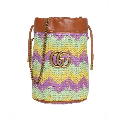 GUCCI GUCCI MARMONT SUPER MINI BUCKET BAG 'MULTICOLOR' | MULTI-COLOR | WOMEN'S SIZE ONESIZE