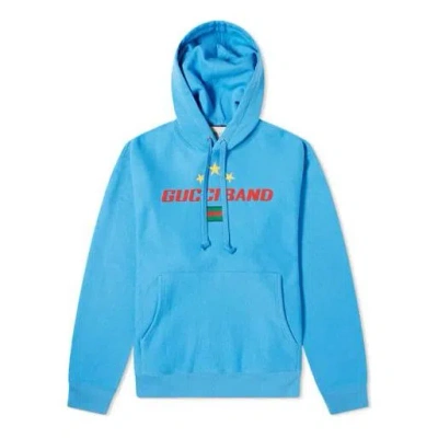 GUCCI Men's Gucci BAND STARS Logo POPOVER Blue