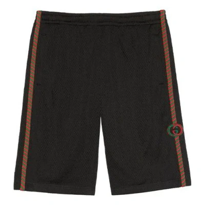 GUCCI Men's Gucci Side Mesh Shorts Black