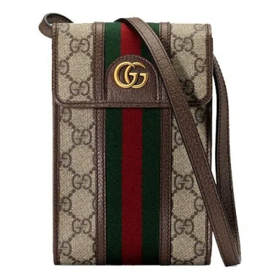 GUCCI Gucci Ophidia Mini-Sized Single-Shoulder Bag Brown