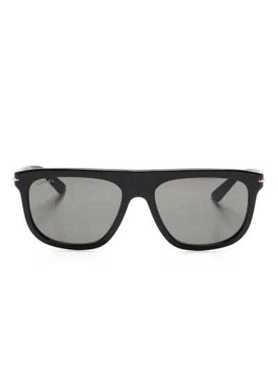 GUCCI OVAL-FRAME SUNGLASSES