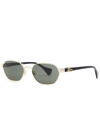GUCCI GUCCI OVAL-FRAME SUNGLASSES