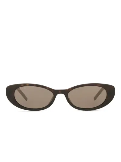 GUCCI OVAL-FRAME SUNGLASSES