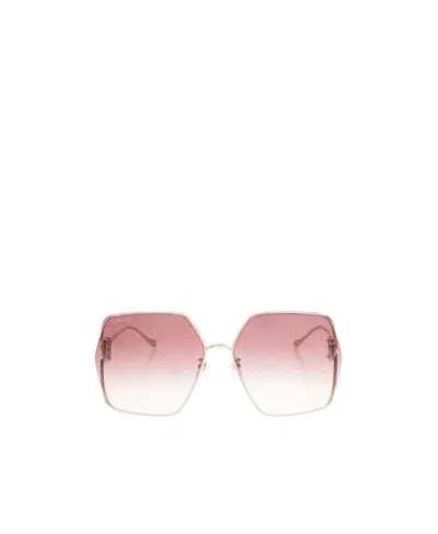 GUCCI OVERSIZED-FRAME TINTED SUNGLASSES