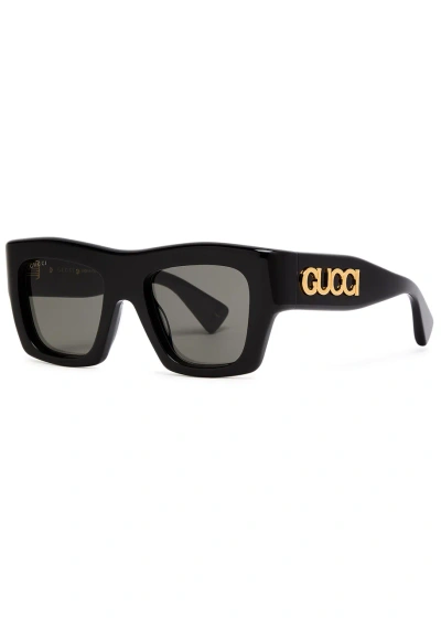 GUCCI GUCCI OVERSIZED SQUARE-FRAME SUNGLASSES