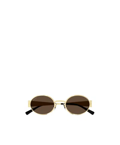 GUCCI GUCCI EYEWEAR OVAL-FRAME SUNGLASSES