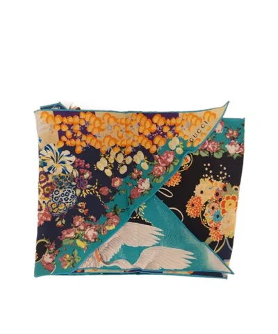 GUCCI PATTERN SILK SCARF
