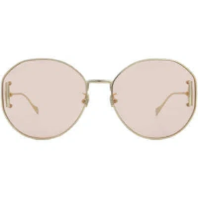 GUCCI GUCCI PINK ROUND LADIES SUNGLASSES GG1206SA 004 63 GG1206SA 004 63