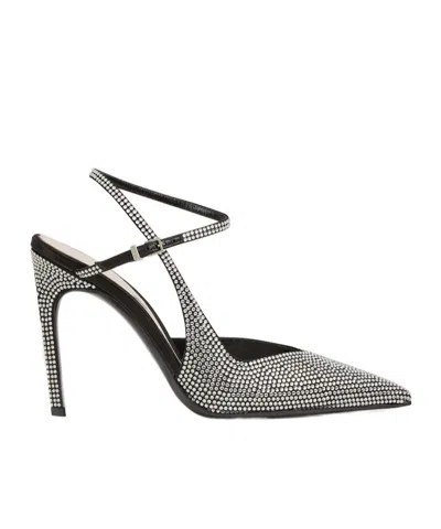 GUCCI 105MM CRYSTAL-EMBELLISHED SLINGBACK PUMPS