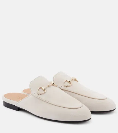 GUCCI PRINCETOWN LEATHER SLIPPERS