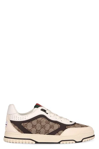 GUCCI GUCCI RE-WEB LOW-TOP SNEAKERS