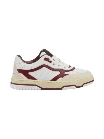 GUCCI RE-WEBBED PANELLED SNEAKERS