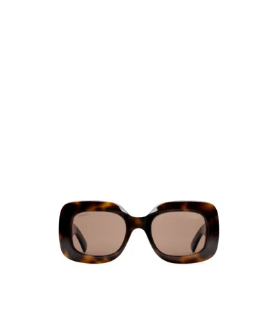 GUCCI GUCCI EYEWEAR INTERLOCKING G OVERSIZED FRAME SUNGLASSES