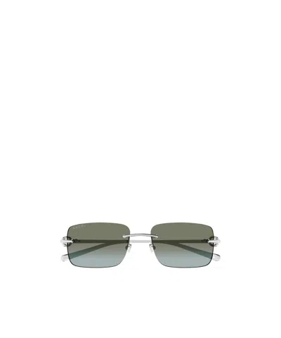 GUCCI GUCCI EYEWEAR RECTANGULAR FRAME SUNGLASSES