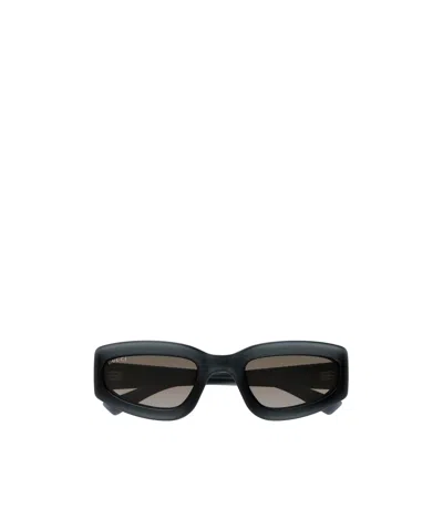 GUCCI GUCCI EYEWEAR RECTANGLE FRAME SUNGLASSES