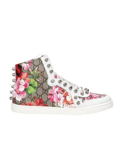 GUCCI RIVET-LACED CASUAL SNEAKERS