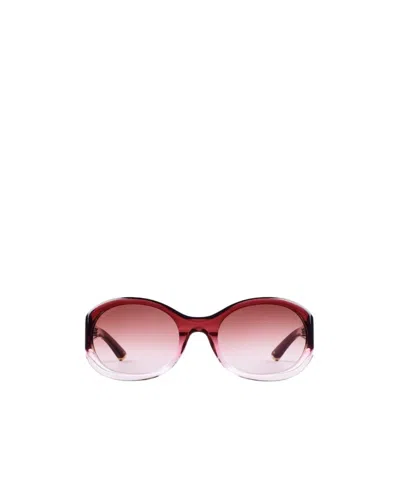 GUCCI GUCCI EYEWEAR OVAL FRAME SUNGLASSES