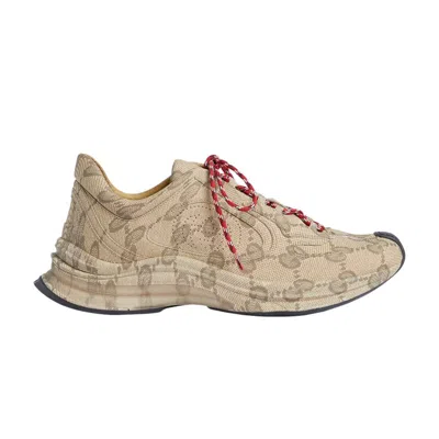 GUCCI GUCCI RUN SNEAKER 'BEIGE EBONY MONOGRAM'