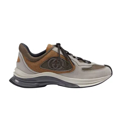 GUCCI GUCCI RUN SNEAKER 'LIGHT GREY BROWN'