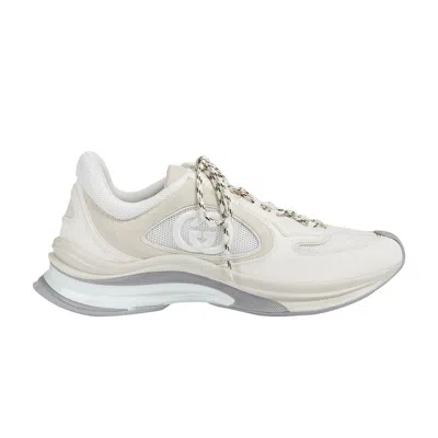 GUCCI GUCCI RUN SNEAKER 'WHITE SUEDE'