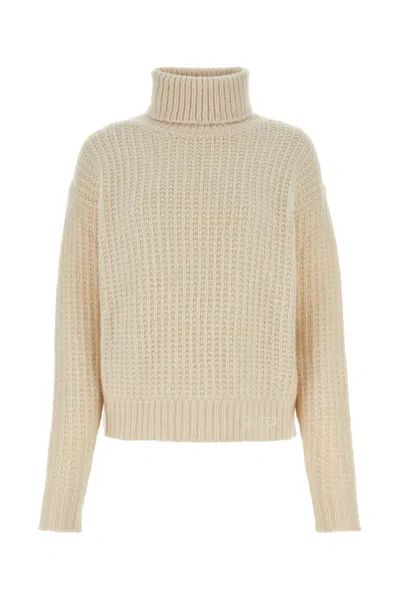 GUCCI SAND CASHMERE BLEND SWEATER