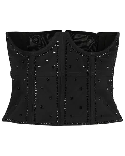 GUCCI GUCCI SEQUIN EMBROIDERED CORSET TOP