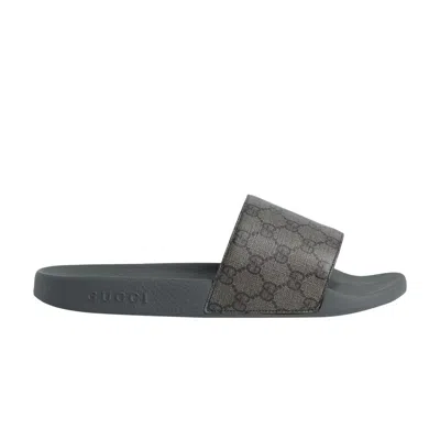 GUCCI GUCCI SLIDE 'GREY MONOGRAM'