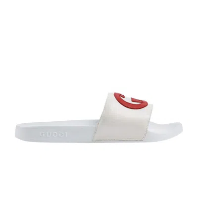 GUCCI GUCCI SLIDE 'INTERLOCKING G - WHITE'