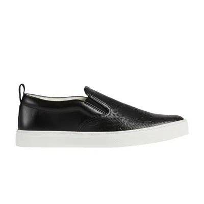 GUCCI GUCCI SLIP-ON 'GG EMBOSSED - BLACK'