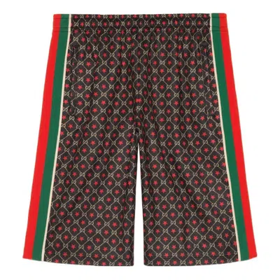 GUCCI Gucci Star Print Track Shorts 'Brown Green Red'