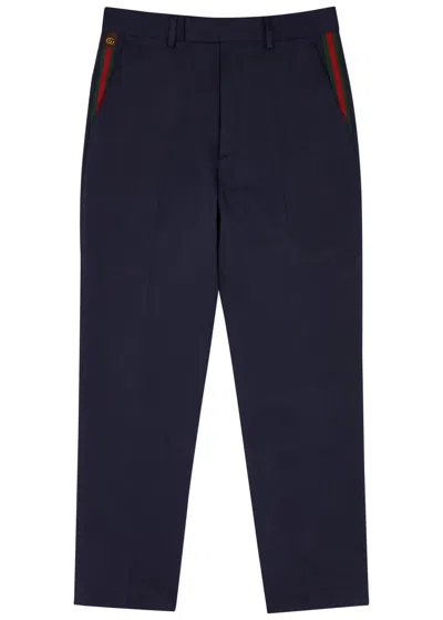 GUCCI GUCCI STRAIGHT-LEG COTTON CHINOS