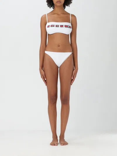 GUCCI GUCCI SWIMSUIT WOMAN WHITE