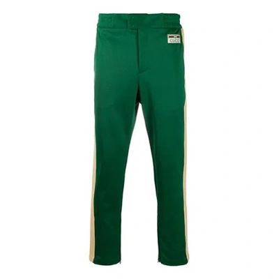 GUCCI Gucci Technical jersey joggers 'Green'