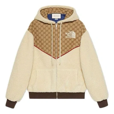 GUCCI The North Face x Gucci GG Canvas Shearling Jacket 'Beige'