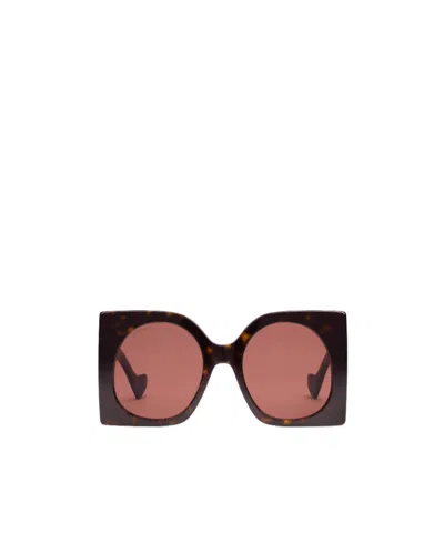 GUCCI GUCCI EYEWEAR OVERSIZED FRAME SUNGLASSES