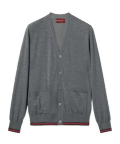 GUCCI GUCCI BUTTON-UP KNIT CARDIGAN