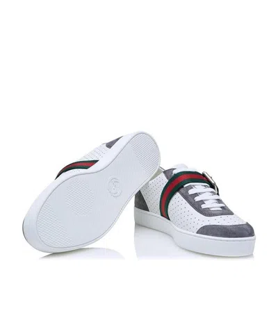 GUCCI WAVE DOT WEB STRIPED STRAP CASUAL SHOES