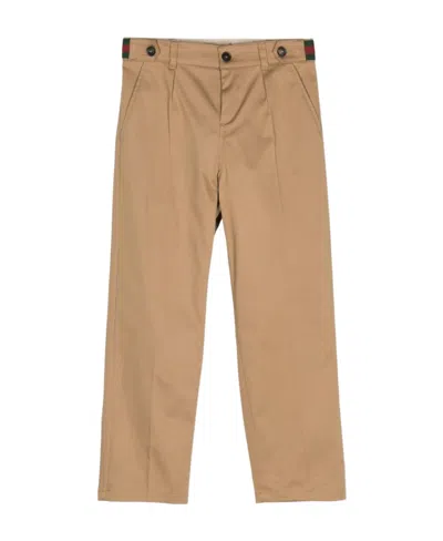 GUCCI GUCCI KIDS BUTTON DETAILED STRAIGHT LEG PANTS