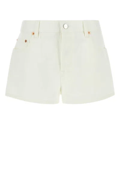 GUCCI WOMEN WHITE DENIM SHORTS, 26 LUXURY SHORTS FOR WOMEN DARVEYS