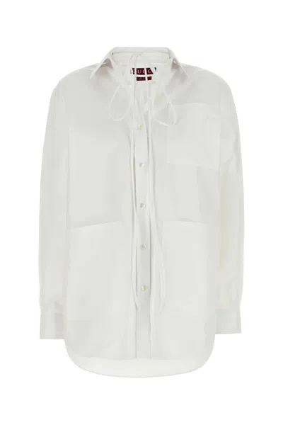 GUCCI GUCCI WHITE POPLIN SHIRT