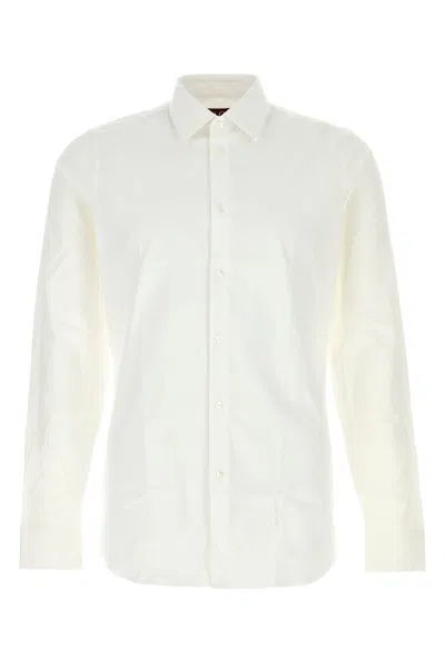 GUCCI WHITE STRETCH POPLIN SHIRT