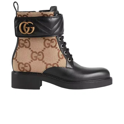 GUCCI GUCCI WMNS ANKLE BOOT 'DOUBLE G - BEIGE'