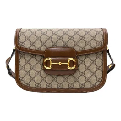 GUCCI (WMNS) Gucci 1955 Canvas Single-Shoulder Bag Unisex Small Ebony/Brown