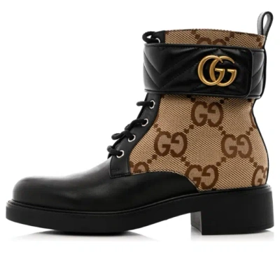 GUCCI (WMNS) Gucci Ankle Boot 'Double G - Beige'