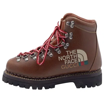 GUCCI (WMNS) Gucci Ankle Boot x The North Face 'Brown'