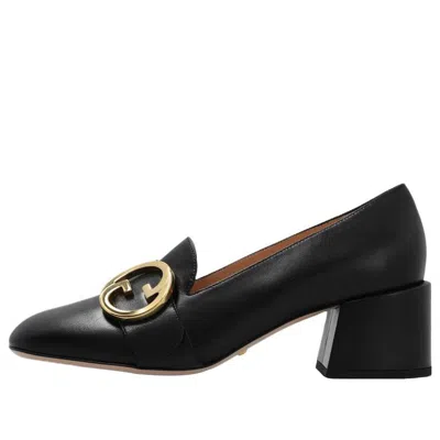GUCCI (WMNS) Gucci Blonde Mid-Heel Pumps 'Black'