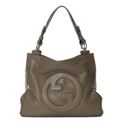 GUCCI (WMNS) Gucci Blondie Small Tote Bag 'Brown'