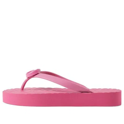 GUCCI (WMNS) Gucci Chevron Thong Sandal 'Pink'