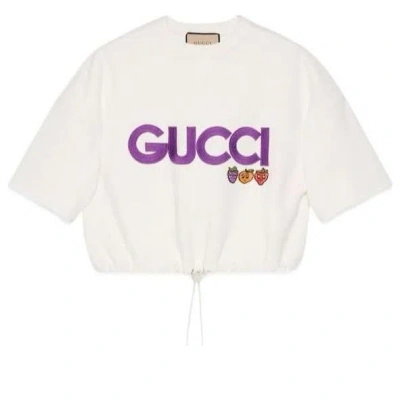 GUCCI (WMNS) Gucci Cotton Jersey Sweatshirt With Patch 'Off White'