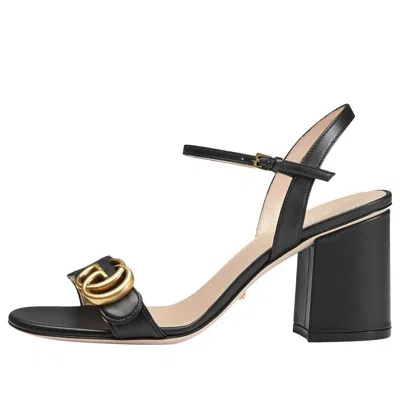 GUCCI (WMNS) Gucci G Heel Sandals 'Black'